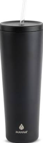 Manna Ranger Double-wall Insulated Stainless Steel Tumbler with Leak-proof Smart Seal Lid - 40 Oz - Black
