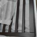 Dog Gates for The House Doorways Extra Wide 110 Inches Wood Freestanding Pet Gates for Dogs Indoor Fence with Support Stands (Espresso)