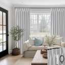 SHINELAND 108 Inch Blackout Cream Curtains, 9FT Thermal Insulated Pinch Pleated Drapes for Living Room Bedroom, 2 Panels Set, 9 FT Length 40'' W x 108'' L, Light Grey