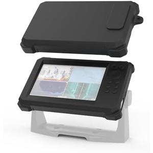 Koroao Fish Finder Silicone Skin Protective Case and Sun Cover for Lowrance Eagle 7’’– Full-Coverage, Anti-Scratch, Non-Slip Case（Black）
