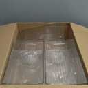 Kingrol 6 Pack Plastic Storage Bins for Pantry, Refrigerator, Countertop, Cabinet Organization, Stackable Food Storage Organizer with Handles, BPA Free, 10 x 6 x 3 Inch