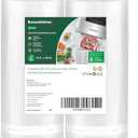 Bonsenkitchen Vacuum Sealer Bags, 8" x 50' Rolls 2 pack for Food Storage Saver, Bpa Free, Heavy Duty, Commercial Grade Textured Food Roll, Customized Size Bag for Sous Vide Cooking,VB3209