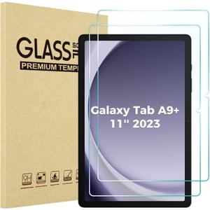 ProCase 2 Pack Screen Protector for Galaxy Tab A9 Plus 11 Inch 2023, HD Tempered Glass 9H Film Guard for 11" Tab A9+ 5G Tablet (SM-X210/X216/X218)