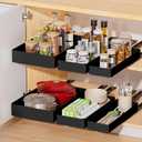 Pull Out Cabinet Organizer, Slide Out Drawers for Kitchen Cabinets, Under Sink Organizer, Roll Out Shelves for Home Kitchen Cabinets Pantry Bathroom Storage