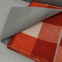 GENIMO Checkered Rug 3x5 Ft Red and White Outdoor Rug Buffalo Plaid Rugs Mat Fall Doormats Washable Rug for Front Porch Decor Indoor Entrance Patio Balcony Entryway