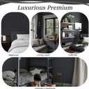 Dimoon 17.7''x393'' Peel and Stick Wallpaper Dark Grey Contact Paper for New Environmentally Friendly Materials Thickening Upgrade Embossed Renter Friendly Gray Wall Modern Vinyl Countertop Bedroom