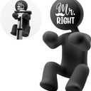 AGMDESIGN Mr Right Silicone Razor Holder, Funny Bathroom Decor for Inside Shower, Cool Gadgets Leg Razor Holder for Men Boyfriend Mr, Valentines Day Birthday Gifts for Men Boyfriend Husband Groom