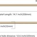 Asidrama 6 Pack 12.6 Inch(320mm) Brushed Brass Kitchen Cabinet Handles, Cabinet Pulls Kitchen Cabinet Hardware for Cupboard Drawer Pulls