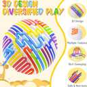 Sensory Ball Toy for Toddlers Ages 3-5: Sensory Activity Board Fidget Toys for Kids Adults for Autism ADHD Calming Focus Stress Relief Educational Gift for Kids Ages 3 4 5