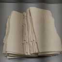 NPBAG 25 Pack 15'' X 16'' Natural Cotton Tote Bags, Lightweight Blank Bulk Cloth bags with 1pc of PTFE Teflon Sheet (Medium)