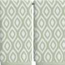 Artoid Mode 2 Pcs Beige Green Diamond Grid Jacquard Hand Towels for Bathroom, 100% Cotton Soft Absorbent Bathroom Decor Towels, 13.7 x 29.5 Inch