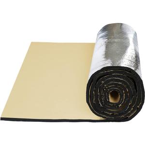 uxcell 394mil 10mm 16.36sqft Car Exhaust Muffler Heat Sound Deadener Insulation Mat Sound Deadening Mat Aluminum Foil Foam for Hood Fender 60" x 40" for Car