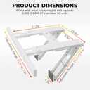 Window Air Conditioner Support Bracket No Drilling, No Tools, Window AC Bracket, Adjustable Wall Mount, Quick Install, Up to 220lbs, Fit Single & Double-Hung Windows