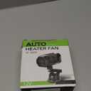 Shangyoyi 12V Car Heater, 150W Max 360 Degree Rotatable With Suction Holder, 2 In1 Fast Car Heater Plug In Automobile Cigarette Lighter, Portable Windshield Defogger And Defroster For Cars, Black