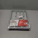 Mueller Flatware Kitchen Drawer Organizer, 19.7" x 15" Silverware Organizer, 6 Compartments, Heavy-Duty, Cutlery Tray for Utensils or Stuff, Dining Room, Living Room, Large, Grey