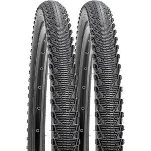 YUNSCM 26" Bike Tires 26x2.125 57-559 All Terrain Tires Fit for Gravel, Mountain, Road, Hybrid Bike 26x2.125 26x2.15 Bicycle Tires 2-PCS  (Black)
