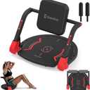 Sit Up Machine, Upgraded Ab Machine for Home Gym Core Workout | Ab Machine with Flat Backrest, 4-Level Resistance, Massage Roller, Reinforced Steel Frame, 330LBS Max for Men & Women