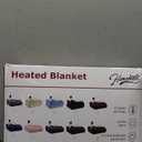 Homemate Electric Heated Blanket Full - 72"x84" Heating Bed Blankets Throw with 10 Heating Levels 8 Hours Auto Off Fast Heating Over-Heated Protection Ultra Soft Warm Flannel ETL Certified Green