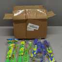 OceanWings LED Flying Set with Whistle, 25 Slingshot+25 Glow Helicopter, Flying Toy Outdoor Toy Glow in The Dark Party Supplies Party Favors Bulk for Kids 8-12,4-8 Outdoor Game Easter Basket Stuffer