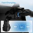 FOCSPROD J1772 to Tesla Charger Adapter, Max 80A 250V Fast Charging J1772 to NACS Adapter for Tesla Model 3/Y/X/S/Cybertruck Charging Adapter, Compatible with J1772 EV Charge to Tesla Adapter -UL 2252