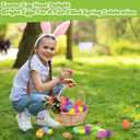 2 x 12 Pack Prefilled Easter Eggs With Toys, Pull Back Rabbit Carrot Car Easter Basket Egg Hunt Stuffers, Pre Filled Easter Eggs Fillers for Kids Gifts Party Favors, Goodie Bag Stuffer, Easter Prizes