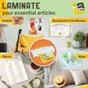 Matte Thermal Laminating Pouches, 11.5 x 17.5 Inches, Matte Finish, 3 Mil Thick, 50 Pack, Suited for Menu Size Laminating Sheets 11 x 17