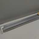 LazBlinds No Drill Zebra Blinds for Windows 35" W x 64" H, Grey