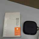 SURITCH for SHOKZ OpenFit Case Cover, Shockproof Magnetic Cases for SHOKZ OpenFit Open-Ear Earbuds True Wireless Bluetooth Headphones, Protective Cover with Magnetic Lid Lock & Carabiner, Black