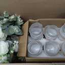 6-Piece Baptism Mason Jar Centerpiece Set with Wooden Cross & Floral