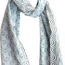 Rastogi Handicrafts hand block printed Indian traditional design 70x20 inch mini Stoll, Scarf and Sarong for girls 100% Pure cotton (Scarfs-15)