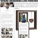 2 x Pet Memorial Picture Frame with NFC  9x8 Wooden Frame for 2 Photos  Customizable Tribute Page for Your Beloved Pet with Uploads & Music