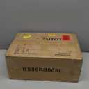 TUTOTAK Narrow Bookshelf, 8-Tier Bookcase with LED Lights, Spine Book Shelf for Small Space, Corner Standing Shelf for Living Room, Office, Study, Entryway, Rustic Brown BS06BB008L