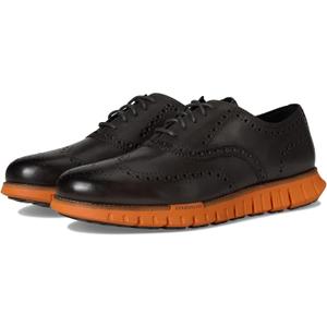 Cole Haan Mens Zerogrand Remastered Wing Tip Oxford, Raven/Dark Natural, 8-M US