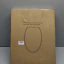 Elongated Toilet Seat Wood Toilet Seat Prevent Shifting with Zinc Alloy Hinges American Standard Size Toilet Seat Easy to Install also Easy to Clean(Elongated,Sparkling Classical Silver)