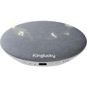 Kinglucky Pillow Speaker for Sleeping, Bluetooth Speaker Under Pillow with Built-in Pink Noise White Noise Sound Machine for Sleeping, White Noise Sound Machine with Sleep Pink Noise Music Grey