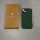 Miracase Designed for iPhone 14 Case with Screen Protector,[Upgraded Enhanced Camera Protection],Shockproof Liquid Silicone Case with Microfiber Lining, 6.1 inch,Acacia Green