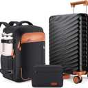 3 Piece Luggage Set with Travel Backpack, 20 PC Hardside Suitcase with Spinner Wheels, Flight Approved Carry On Luggage with YKK Zippers & TSA Lock