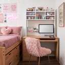 37 Inch White Desk Hutch Dorm Top Only with Felt Board for College