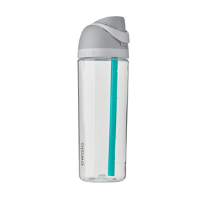 FreeSip Clear Tritan Plastic Water Bottle BPA-Free Sports Water Bottle, Great for Travel, 25 Oz, Shy Marshmallow