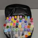 Amazon.com: AnyMark Alcohol Markers, 60 Colors Dual Tip Art Coloring Markers Set for Kids Adult Book Drawing Sketching Painting, Chisel & Fine, White Penholder : Arts, Crafts & Sewing