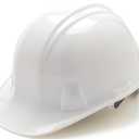 Pyramex Safety SL Series Cap Style Hard Hat, 4-Point Snap Lock Suspension (White)