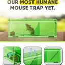 Motel Mouse Humane Mouse Traps No Kill Live Catch and Release 4 Pack - Reusable, Easy to Use & Clean, No Touch Release, Sensitive Includes Cleaning Brush, Instruction Manual & Video - Mousetrap Indoor