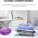 GALPADA Foldable Mesh Laundry Basket with Handles and Side Pocket Portable Pop-up Laundry Hamper for College Dorms Small Apartments and Travel