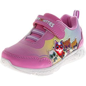 Super Kitties Sneakers for Girls LED Bitsy Buddy Sparks Ginny Shoes Light Up Shoe Athletic Sneaker for Girl (Sizes 8 Toddler / 11-12 Little Kid)