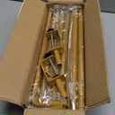 Over The Table Rod Stand with Clamps Adjustable 31"-110'' Length 31"-64" Height Gold Table Balloon Arch Stand with Storage Bag, Metal Decorating Rod Hanging