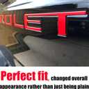 Tailgate Insert Letters Compatible with 2019 2020 2021 2022 2023 3D Emblems with Strong 3-M Adhesive Red, xflhong2