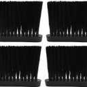 4Pcs Oblong Fireplace Brush with PP Hair Large PP Handle 3/8 Inch Fireplace Cleaning Brush Replacement Head for Fireplace Brush, Furniture Brushes, Car Dusting Brush Large