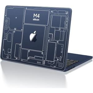 for MacBook Air 15 inch Case M4 2025 2024 2023 M3 M2 [Top-Tier Matte Finish] [Ultra Thin Armor] Protective Hard Shell Translucent Cover (Midnight-Explorer White)