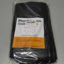 Black Plastic Table Cloth - 16 Pack 84" Round Disposable Tablecloths for Round Tables, Waterproof Table Cover for Holiday Parties & Gatherings