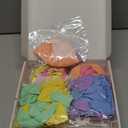 HOUSE OF PARTY Groovy Daisy Flower Balloons - 114 Pcs Pastel Rainbow Balloon Arch Garland Kit - Clear Bubble & Bobo Balloons - Perfect for Birthday, Baby Showers, Weddings & Party Decoration!